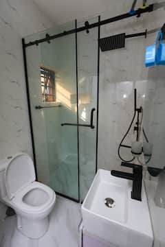 Modern ensuite bathroom with walk-in shower